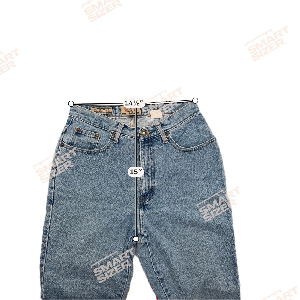 Vintage EXP Jeans by Express High Waisted Mom Jeans Blue Size 11/12 Made in USA - Picture 6 of 9